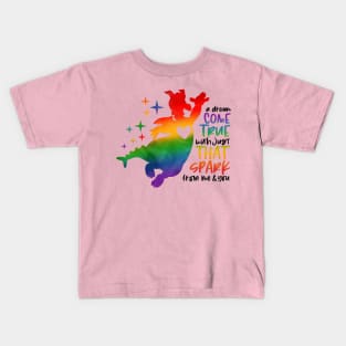 A Dream Come True (Black) Kids T-Shirt